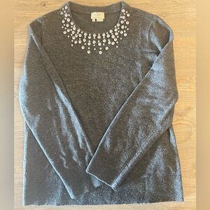 Kate Spade New York diamond Sweater Lg Grey Winter